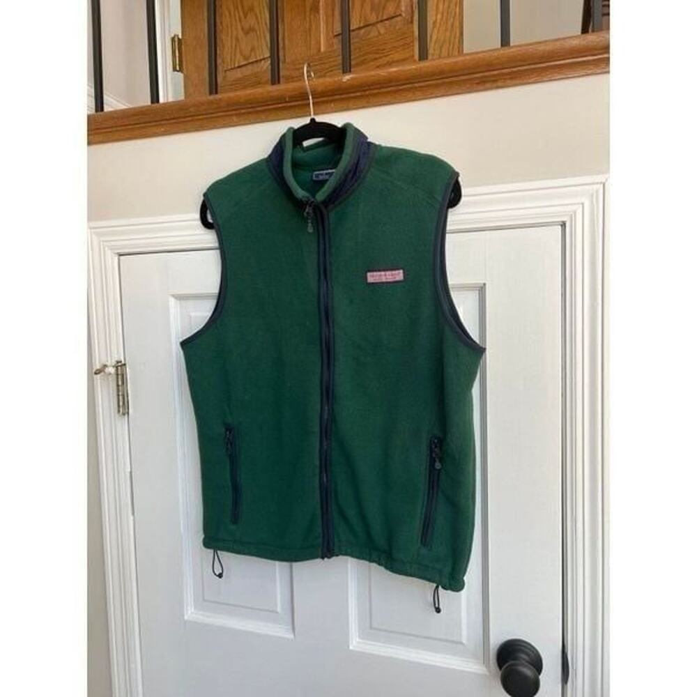 Vineyard Vines Blue Grid Fleece 1/4 Zip Sweatshirt Sweater Size Boys M‎
